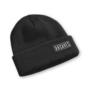 ARCAVES Logo Black Beanie Hat